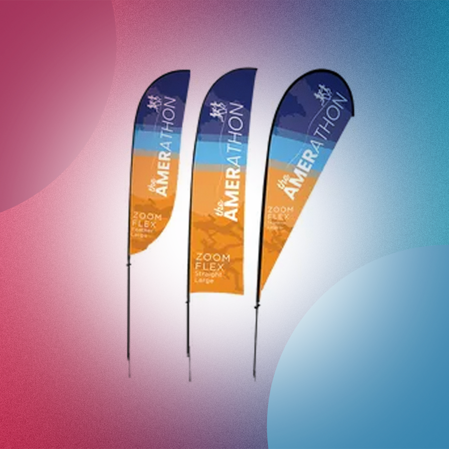 Custom branded printed flags for outdoor and inddor - Denver