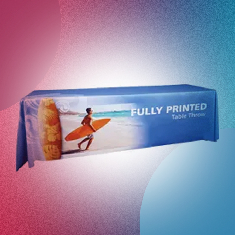 custom printed table cover Denver, Colorado